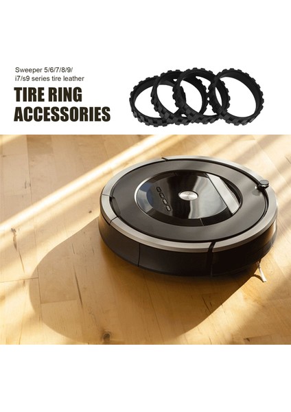 Irobot Roomba Wheels Serisi 500, 600, 700, 800 ve 900 Için Lastikler, Kayma Önleyici, Büyük Yapışma ve Kolay Montaj 4 Paket (Yurt Dışından) indirimleri