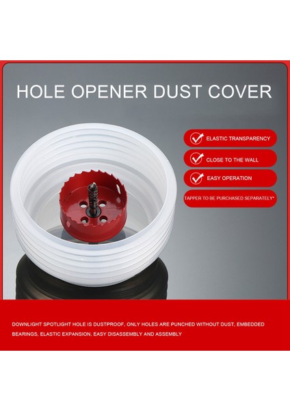 Delek Tavan Toz Kapağı Downlight Spot Işığı Matkap Toz Koleksiyoncusu Elektrikli Çekiç Matkap Alet Aksesuarları Toz Geçirmez, 125MM (Yurt Dışından) indirimleri