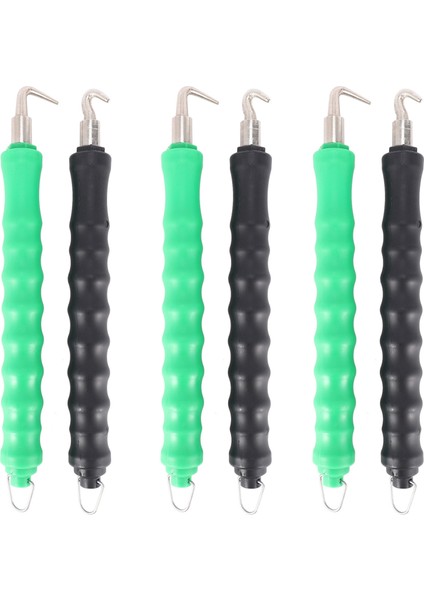 6 Adet Otomatik Inşaat Demiri Teli Twister, Inşaat Demiri Teli Twister Aracı, Inşaat Demiri Tel Twister (Kavisli ve Düz Kanca) (Yurt Dışından)