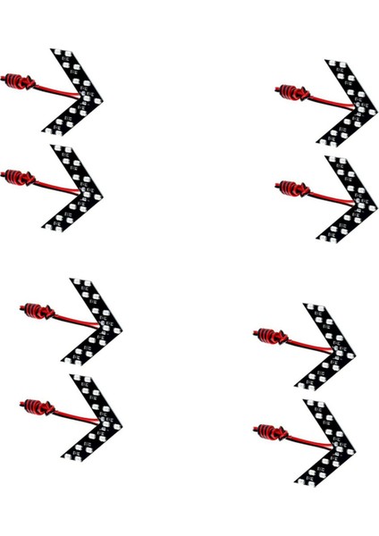 8pcs Universal 14 Smd Araba Yan Dikiz Bakış Ayna Turn Sinyal LED Işıklar Göz Kırpıcı Getirme Sarı Işık (Yurt Dışından)