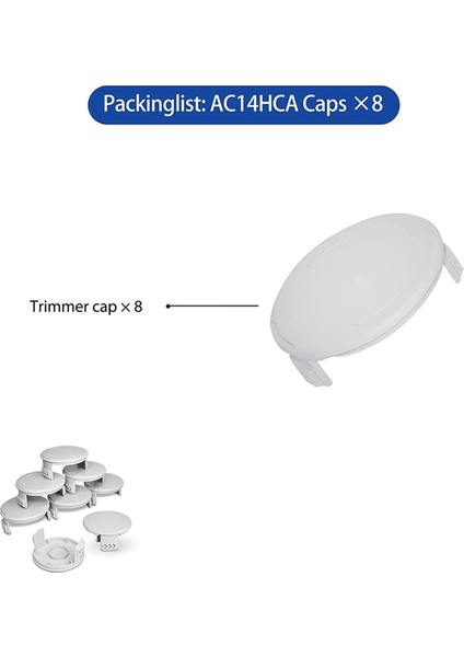 AC14HCA Makara Kapağı, Ryobi 18V, 24V, 40V Akülü Düzelticiler Için Yedek Makara Kapağı, P2000 P2005 P2006 Için Makara Kapağı (Yurt Dışından) modelleri