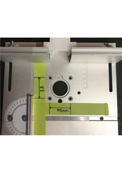 Yönlendirici Tablosu Ekleme Plakası Gezisi Tezgahlar Için Tezgahlar Tablo Saw Çok Fonksiyonlu Düzenleyici Gravür Makine Silver (Yurt Dışından)