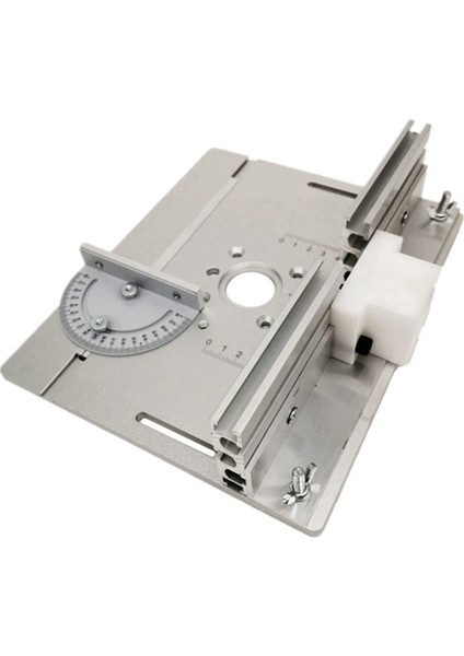 Yönlendirici Tablosu Ekleme Plakası Gezisi Tezgahlar Için Tezgahlar Tablo Saw Çok Fonksiyonlu Düzenleyici Gravür Makine Silver (Yurt Dışından) fiyatları