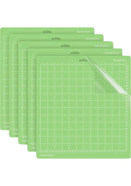 5pcs Cricut One/air/keşfet Air2 &amp; Air 3/maker &amp; Maker 3, Kapitone Kesme Paspasları 12X12 Inç-Yeşil (Yurt Dışından)