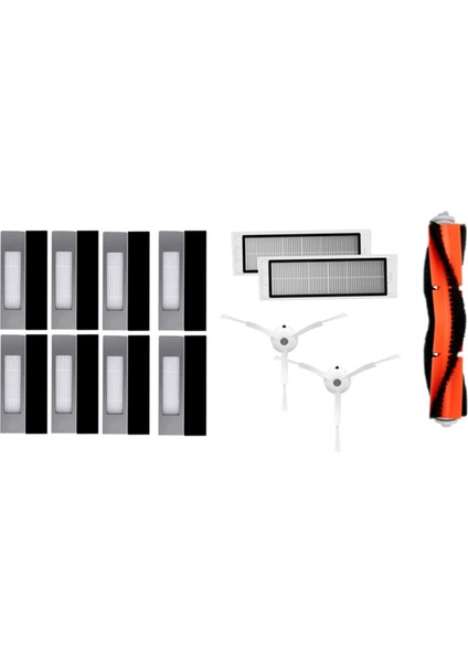 2 Vakum Parçaları Set Aksesuarları: 1 Set Filtre Seti Değiştirme ve 1 Set Hepa Filtresi Ana Fırça Yan Fırçası (Yurt Dışından)