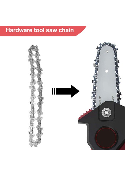 Adet 4 Inç 1/4 Inç Kılavuz Testere Zinciri Mini Testere Zinciri Için 4 Inç Akülü Elektrikli Taşınabilir Pil El Testeresi (Yurt Dışından) fırsatları