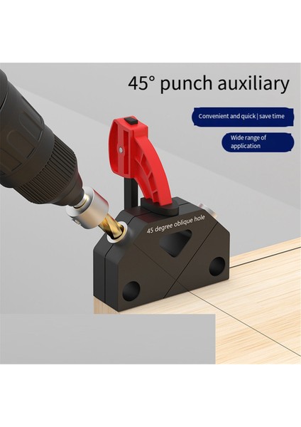 45 Derece Eğik Delik Yumruk Bulucu Ağaç Işleme Delme Bulucu Yumuşma Asistanı Konumlandırma Ahşap Işleme Araçları 8.0mm (Yurt Dışından) fiyatları