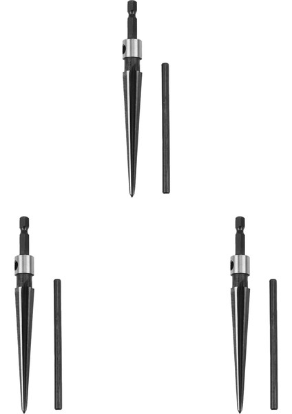 3x Konik Rayap 3-13MM Altı Shank Reamer Yivli El Tutulmuş Çelik Köprü Pimi Deliği Pah Ağaç Kesme Aracı (Yurt Dışından)