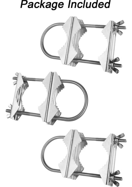 Çift Anten Direk Kelepçesi V Çene Bloğu U ile Cıvatalar Ağır Hizmet Anti-Rahta Direği ile Tv Için Direk Montaj Braketi Kiti, Cb (3 Set) (Yurt Dışından) modelleri