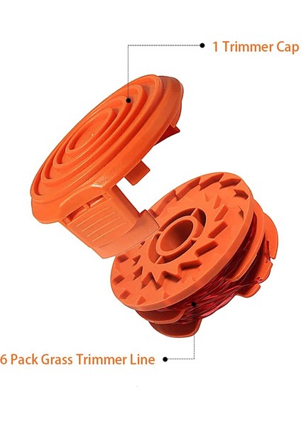 WA0007 / 50022833 Worx WG116 WG119 Kablolu Elektrikli Tel Düzelticiler Için Yedek Hat Giyotin Makarası, 16FT 0.065 Inç (Yurt Dışından) modelleri