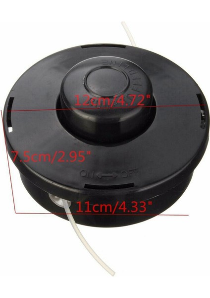 3x Yedek Petrol Düzeltici Kafası Strimmer Bump Besleme Hattı Makara Fırçası Kesici Çim (Yurt Dışından) fırsatları