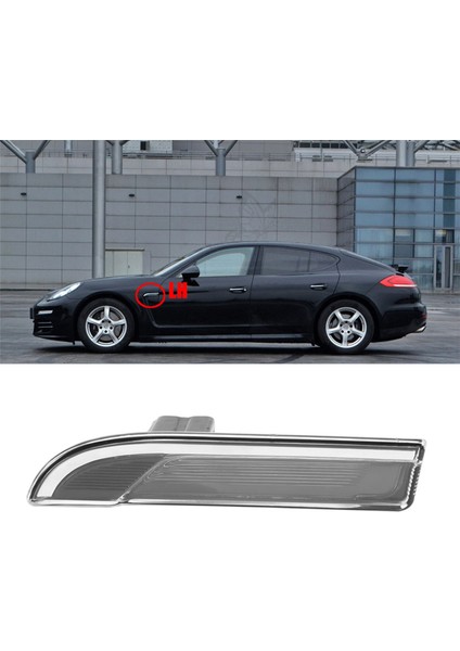 Porsche Panamera Için Araba Ön Fender Dönüş Sinyal Işığı 970 2010-2016 97063104301 Yan File Işığı Sol (Yurt Dışından)