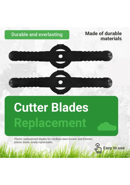 50PCS Plastik Çim Döşeme Bıçakları Çim Biçme Makinesi Bıçak Kablosuz Düzeltme Bahçe Aracı Çim Biçme Makinesi Düzeltme Aksesuarları (Yurt Dışından) fırsatları