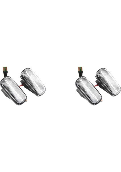 4x Araba LED Dinamik Yan Işaretçi Sinyal Lambası Honda Accord Için Işık Dönüş Lambası Civic Acura Cr-V Fit Jazz Odyssey Beyaz (Yurt Dışından)