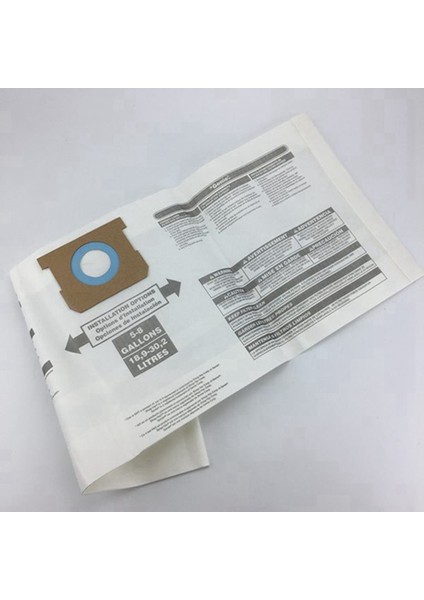 6x Evrensel Kuru Toz Torbası 5 Ila 8 Galon Vakum Süpürge Yedek Aksesuar Mağaza Için Uyum 90661 906-61 9066100 (Yurt Dışından) modelleri