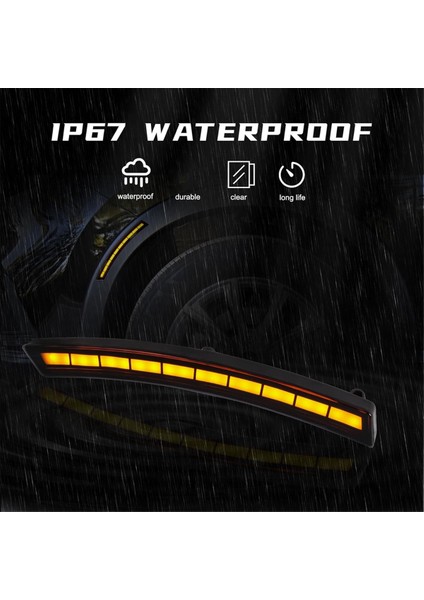 Honda Için LED Yan Işaretçi Işığı Crv 2023 2024 Trı-Colors Tekerlek Kaş Lambaları Sinyal Lambaları Gündüz Çalışan Işık (Yurt Dışından)