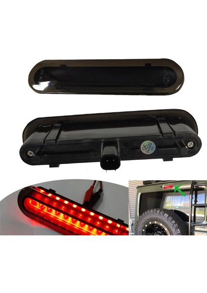 Suzuki Jimny Için 2x Merkezi Yüksek Montajlı Durdur Uyarı Lambası JB64 JB74 2019-2021, Black Shell Kırmızı Işık (Yurt Dışından) modelleri