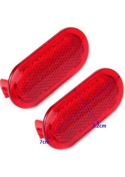 6pcs Kırmızı Iç Kapı Paneli Uyarı Polo Beetle Caddy Touran Için Işık Kapağı Reflektörü 6Q0947419 (Yurt Dışından)