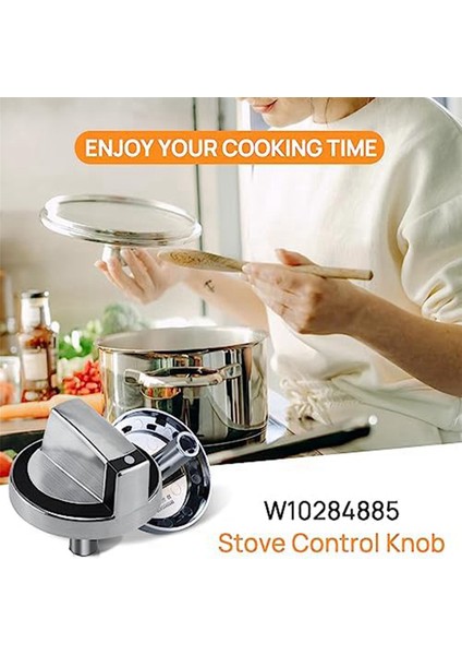 6x W10284885 Brıcer Knob Yedek, Whırlpool Gaz Sergisi/soba/fırın Için Uygun WPW10284885 AP6018699 PS11752001 (Yurt Dışından) indirimleri