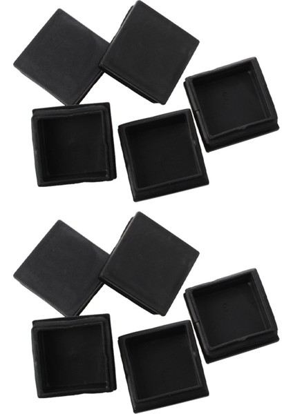 10 Adet Plastik Kare Kenarı Uçlu Kapaklar Boru Tüpü Ekler 50MM x 50MM (Yurt Dışından)