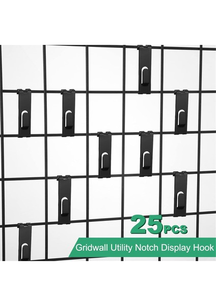 25PCS Gridwall Kanca Askıları, Izgara Paneli Kancalar Izgara Duvar Kancası Izgara Duvar Aksesuarları Tel Izgara Kanca Izgara Raf Kancaları (Yurt Dışından) modelleri