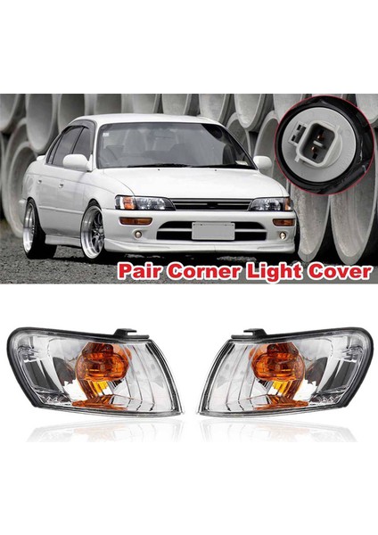 2 Çift Araba Ön Köşe Lamba Toyota Corolla AE100 AE101 E100 1993 1994 1995 1996 1997 Sinyal Lambası (Yurt Dışından) modelleri