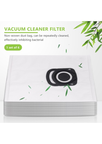 6 Pcs Rowenta Sessizlik Kuvvetleri Için Toz Torbaları 4A ZR200540 RO64XX Vagur Seerler Filtre Bolsa De Basura Parksıde Bpfıre (Yurt Dışından) fiyatları
