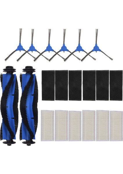 Anker Eufy Robovac 11S, 12, 15T, 15C, 25C, 30, 30C, 35C Robot Temizleyici Bileşenleri Için Birincil Hepa Filtresi Ana Yan Fırça (Yurt Dışından) fiyatları