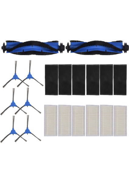 Anker Eufy Robovac 11S, 12, 15T, 15C, 25C, 30, 30C, 35C Robot Temizleyici Bileşenleri Için Birincil Hepa Filtresi Ana Yan Fırça (Yurt Dışından) modelleri