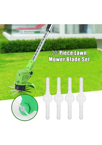 60PCS Plastik Çim Döşeme Bıçakları Çim Biçme Makinesi Döşeme Aksesuarları Çim Biçme Makinesi Bıçak Kablosuz Düzeltici Bahçe Aracı (Yurt Dışından) fiyatları