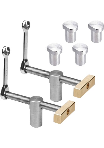 Köpek Deliği Kelepçeleri - 2 Ayarlanabilir Ahşap Masası Kelepçeleri - 4 Adet ile Tezgah Ahşap Işleme 20MM Tezgah Köpek Delikleri (Yurt Dışından)