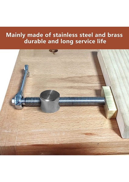 Köpek Deliği Kelepçeleri - 2 Ayarlanabilir Ahşap Masası Kelepçeleri - 4 Adet ile Tezgah Ahşap Işleme 20MM Tezgah Köpek Delikleri (Yurt Dışından) fırsatları