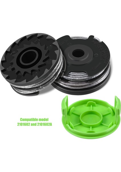 Yabani Ot Yiyen Çift Çizgi String Düzeltici Yedek Makara Greenworks 2900719,20FT 0.065INCH (8 Makara + 2 Kapağı) (Yurt Dışından) fiyatları