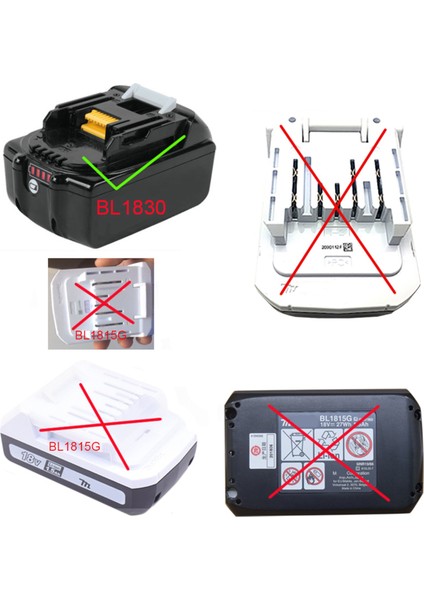 Pil Uzatma Kablosu Aracı Li-Ion Pil Adaptörü Ağırlık Düşürücü Makita 18V Lityum Piller ve Aletler Için Uygun (Yurt Dışından) fırsatları