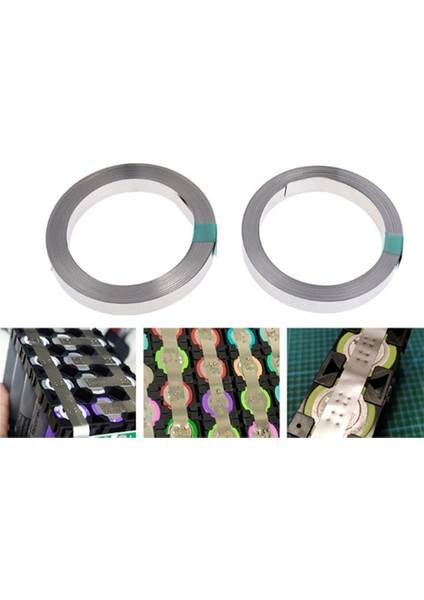 Rulo 10 Metre Nikel Kaplama Çelik Şerit, Akü ve Punta Kaynağı Için Bağlantı Plakası Çelik Bant, 15X0.15MM(GXT) (Yurt Dışından) indirimleri