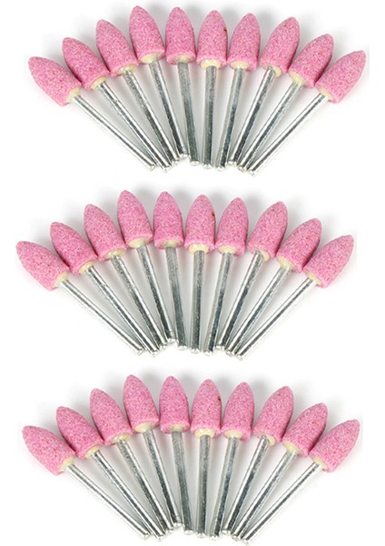 30PCS Dremel Aksesuarları Için Aşındırıcı Monte Taş Taşlama Taş Tekerlek Kafası Dremel Rotary Araçları Kurşun Şeklindeki Pembe (Yurt Dışından)