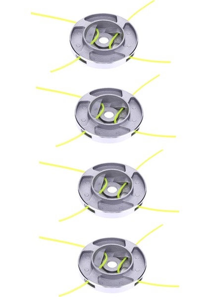 3x Alaşım Kafası Metal Düzeltme Kafası, Fırça Kesici Yedek Parçalar Fırça Kesici Çim Düzeltme Başlığı (Yurt Dışından)