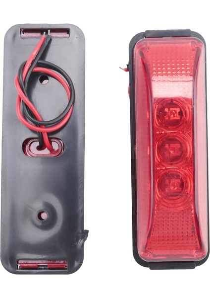 8pcs 24V 3.9inch 3 LED Kamyon Römorku Kırmızı Işık Ön LED Yan Işaretleme Işıkları Açıklık Göstergesi Lamba Su Geçirmez (Yurt Dışından) fiyatları