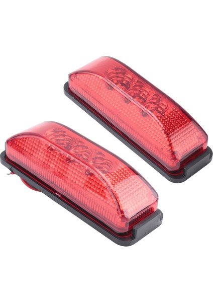 6pcs 24V 3.9inch 3 LED Kamyon Römorku Kırmızı Işık Ön LED Yan Işaretleme Işıkları Açıklık Göstergesi Lamba Su Geçirmez (Yurt Dışından) fırsatları