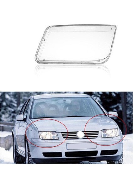 99-05 Vw Jetta Bora Mk4 Için 2x Yeni Yedek Plastik Far Lensleri Kapak (Yurt Dışından) modelleri