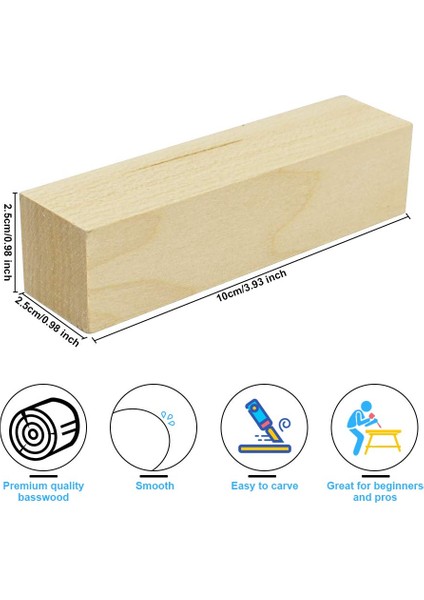 Oyma ve Oyma Ahşap Bloklar Bitmemiş Ahşap Bloklar Ihlamur Ağacı Oyma Blokları Oymaya Yeni Başlayanlar Için Yumuşak Ahşap Set (Yurt Dışından) fiyatları