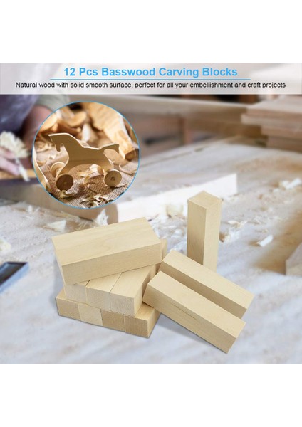 Oyma ve Oyma Ahşap Bloklar Bitmemiş Ahşap Bloklar Ihlamur Ağacı Oyma Blokları Oymaya Yeni Başlayanlar Için Yumuşak Ahşap Set (Yurt Dışından) modelleri