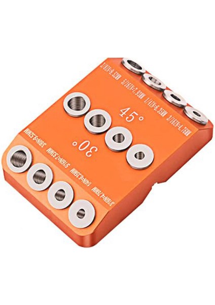 Matkap Kılavuzu 30 45 90 Derece Açı 4 Boyutu Matkap Delik Gecikme Vida Matkap Şablon Jig Dıy Ahşap El Sanatları Merdiven Tel Küpeşte (Yurt Dışından)