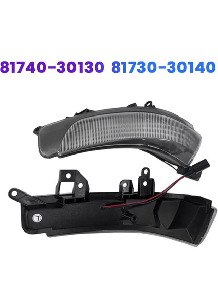 1paır Dikiz Aynası LED Turn Sinyal Işığı 81740-30130 81730-30140 Toyota Için Prius Reiz Camry Crown Avalon Mark (Yurt Dışından) modelleri