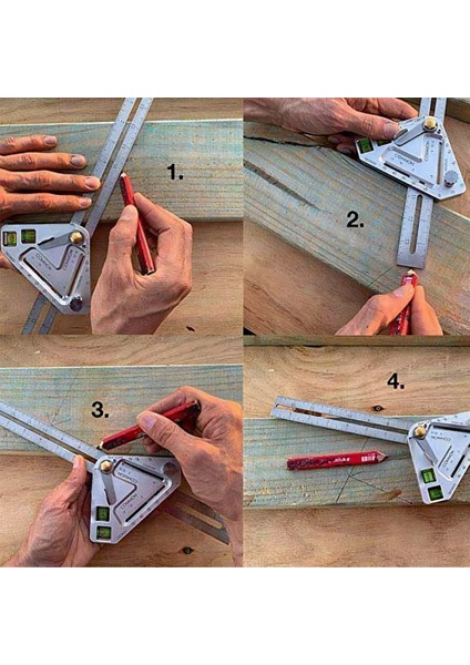 Adet Çok Fonksiyonlu Ağaç Işleme Cetveli, Paslanmaz Çelik Ağaç Işleme Üçgen Cetveli, Premium Ayarlanabilir Iletki (Yurt Dışından) fırsatları