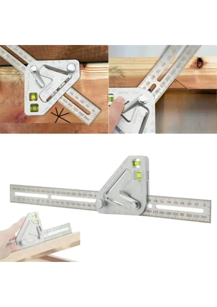 Adet Çok Fonksiyonlu Ağaç Işleme Cetveli, Paslanmaz Çelik Ağaç Işleme Üçgen Cetveli, Premium Ayarlanabilir Iletki (Yurt Dışından) indirimleri