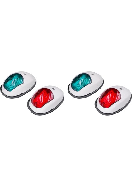 2x Navigasyon Işık LED Tekne Yan Işık Sinyali Işık Sinyal Uyarı Işık Yat Açık Beyaz (Yurt Dışından)