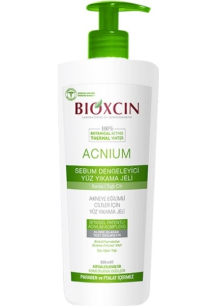 Acnium Sebum Dengeleyici Yüz Yıkama Jeli 500 ml