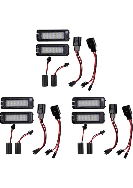 6pcs 12V LED Numaralı Plaka Plakası Işık Lambaları Golf Için 4 5 6 7 Araba Plaka Işıkları Dış Aksesuarlar (Yurt Dışından)