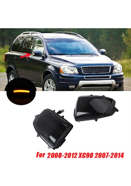 Dinamik Dönüş Sinyal LED LED Yan Ayna Göstergesi Volvo XC70 2008-2012 XC90 2007-2014 (Yurt Dışından) fırsatları